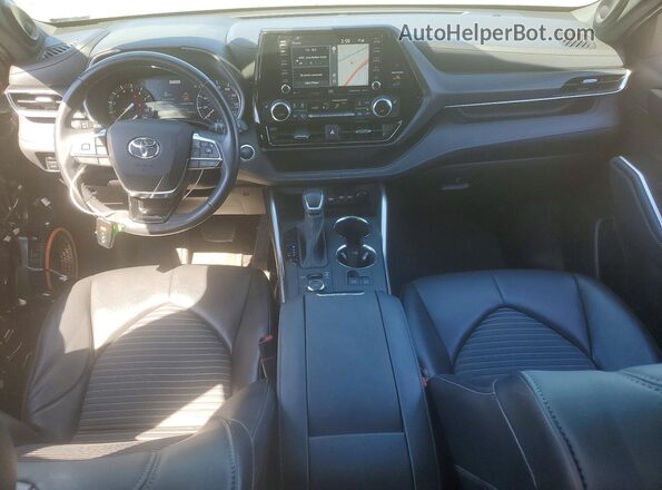 5TDJZRBH4MS086398 2021 TOYOTA HIGHLANDER Gray Widok deski rozdzielczej