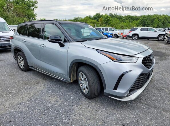 5TDJZRBH6MS066542 2021 TOYOTA HIGHLANDER Silver Передня права чверть