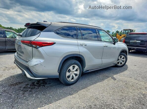 5TDJZRBH6MS066542 2021 TOYOTA HIGHLANDER Silver Задня права чверть