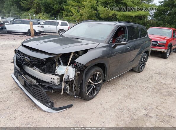 5TDJZRBH9MS083237 2021 TOYOTA HIGHLANDER Gray Front left