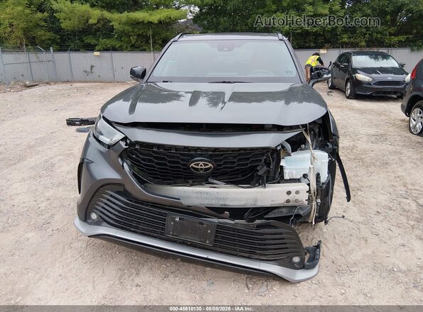 5TDJZRBH9MS083237 2021 TOYOTA HIGHLANDER Gray Rear interior view
