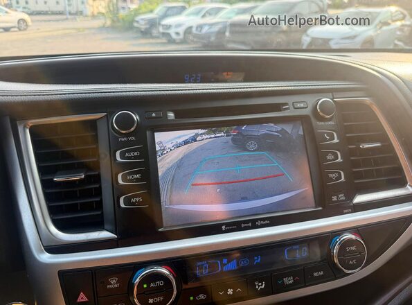 5TDJZRFH0HS394314 2017 TOYOTA HIGHLANDER Серебряный Вид сзади