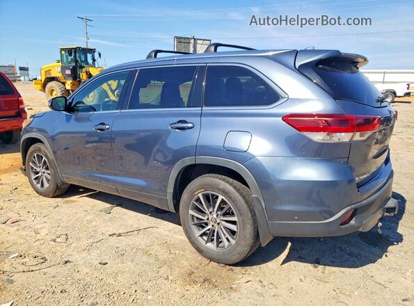 5TDJZRFH0HS397617 2017 TOYOTA HIGHLANDER Blue Задня ліва чверть