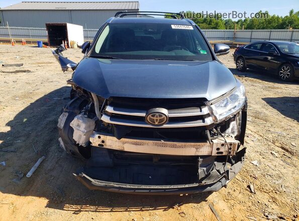 5TDJZRFH0HS397617 2017 TOYOTA HIGHLANDER Blue Вид спереду