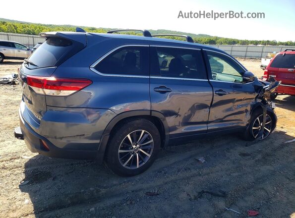 5TDJZRFH0HS397617 2017 TOYOTA HIGHLANDER Blue Задня права чверть