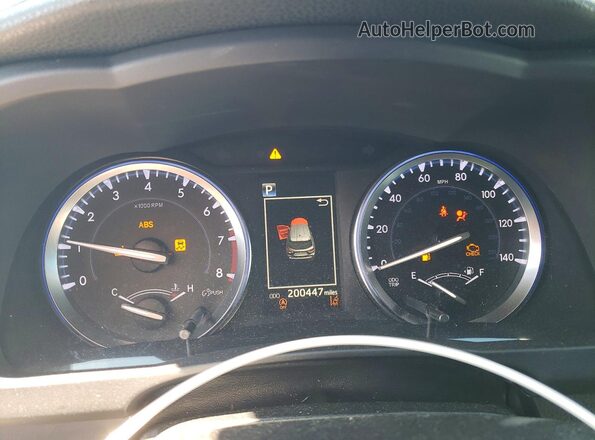 5TDJZRFH0HS397617 2017 TOYOTA HIGHLANDER Blue Вид щитка приладів