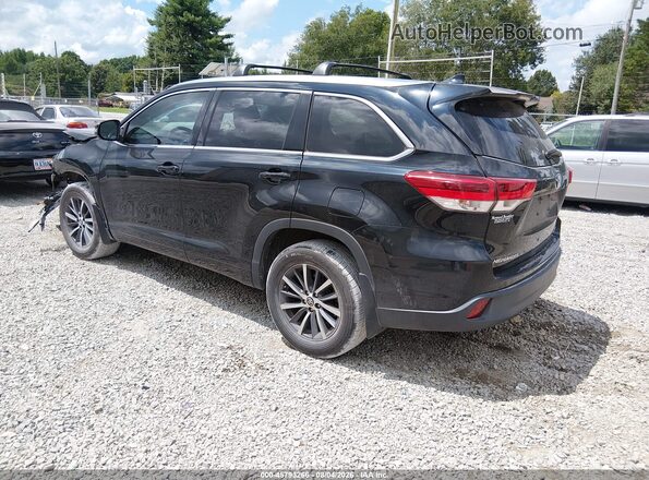 5TDJZRFH0HS458402 2017 TOYOTA HIGHLANDER Black Tył lewy