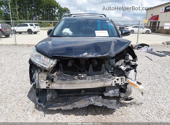 5TDJZRFH0HS458402 2017 TOYOTA HIGHLANDER Black Widok wnętrza z tyłu