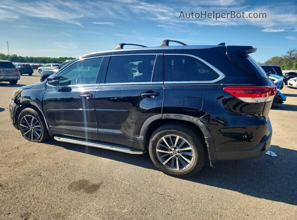 5TDJZRFH0HS462322 2017 TOYOTA HIGHLANDER Black Rear left