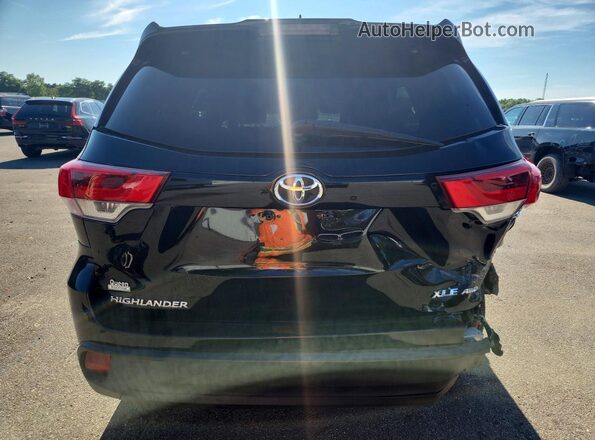 5TDJZRFH0HS462322 2017 TOYOTA HIGHLANDER Black Rear view