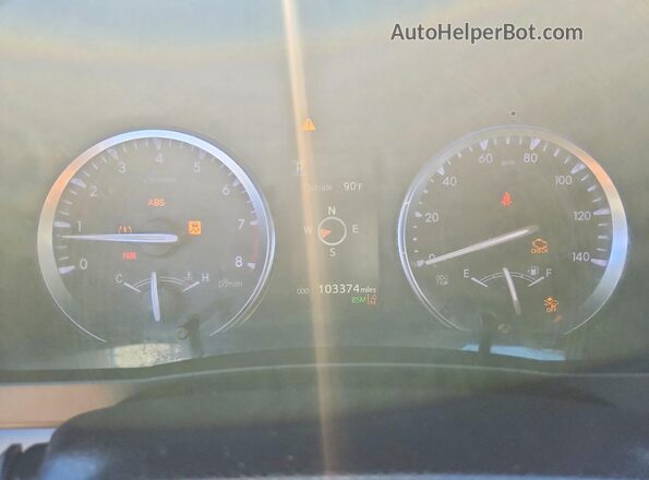 5TDJZRFH0HS462322 2017 TOYOTA HIGHLANDER Black Instrument cluster view