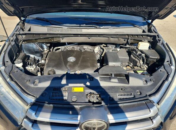 5TDJZRFH0HS462322 2017 TOYOTA HIGHLANDER Black Engine compartment view