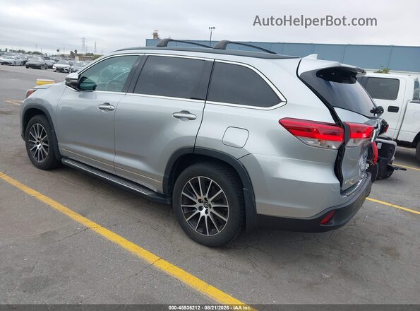 5TDJZRFH0HS478777 2017 TOYOTA HIGHLANDER Silver Tył lewy