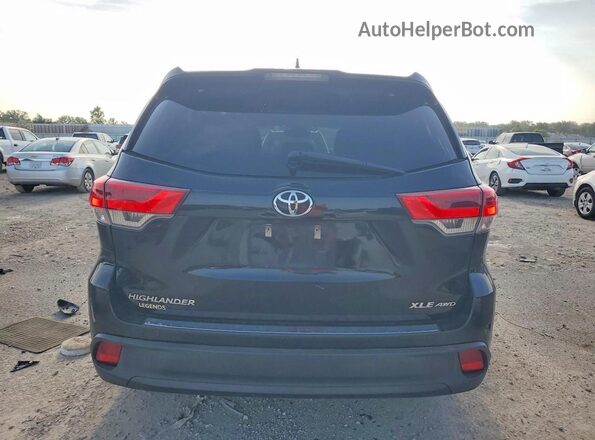 5TDJZRFH0HS522485 2017 TOYOTA HIGHLANDER Black Widok z tyłu