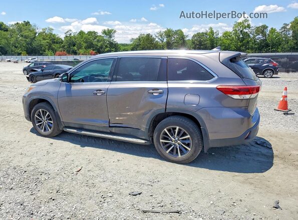 5TDJZRFH0KS582189 2019 TOYOTA HIGHLANDER Gray Tył lewy