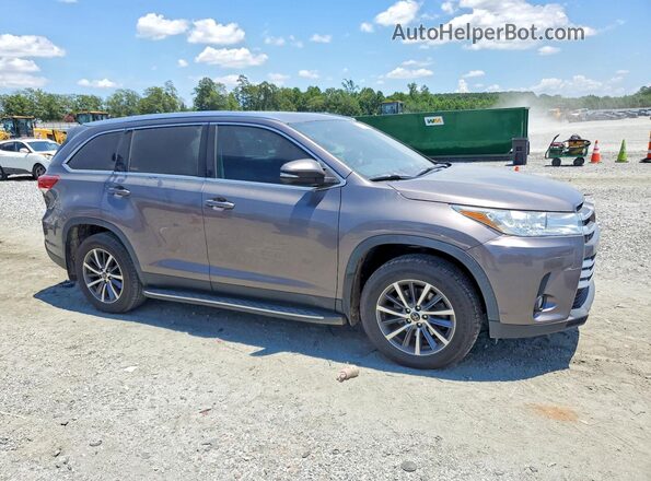 5TDJZRFH0KS582189 2019 TOYOTA HIGHLANDER Gray Przód prawy
