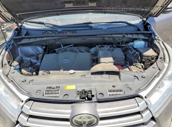 5TDJZRFH0KS582189 2019 TOYOTA HIGHLANDER Gray Widok komory silnika