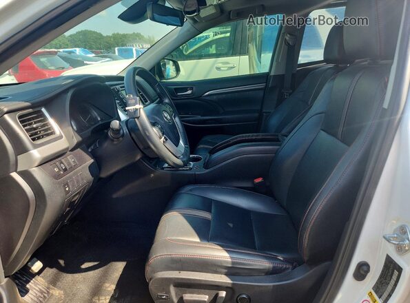 5TDJZRFH0KS603476 2019 TOYOTA HIGHLANDER White Vista interior delantera