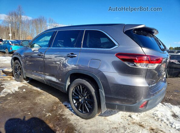 5TDJZRFH0KS618236 2019 TOYOTA HIGHLANDER Gray Rear left