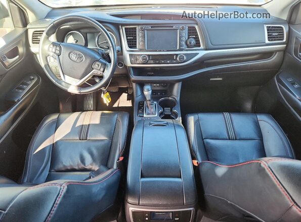 5TDJZRFH0KS618236 2019 TOYOTA HIGHLANDER Gray Dashboard view
