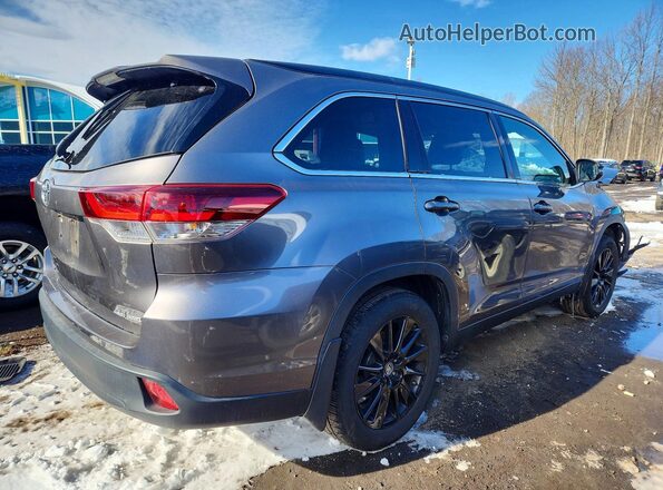 5TDJZRFH0KS618236 2019 TOYOTA HIGHLANDER Gray Rear right