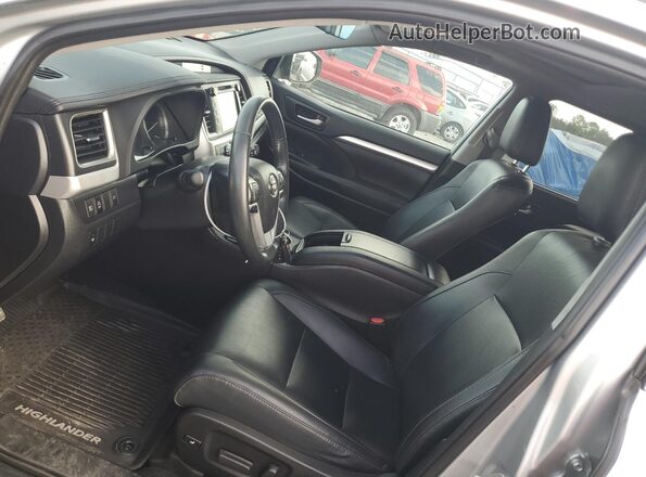 5TDJZRFH0KS732964 2019 TOYOTA HIGHLANDER Silver Vista interior delantera