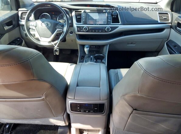 5TDJZRFH1HS453774 2017 TOYOTA HIGHLANDER Silver წინა პანელის ხედი