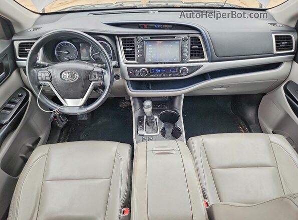 5TDJZRFH1JS532139 2018 TOYOTA HIGHLANDER Gray Widok deski rozdzielczej