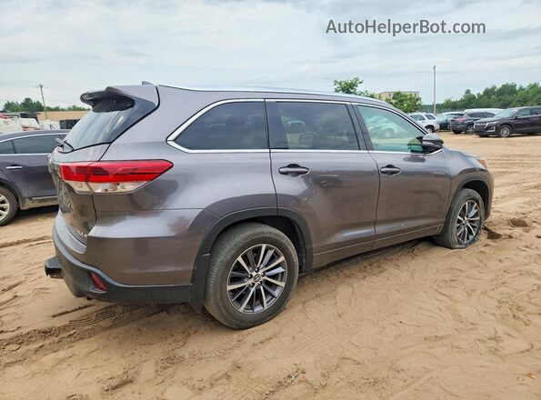 5TDJZRFH1JS532139 2018 TOYOTA HIGHLANDER Gray Tył prawy