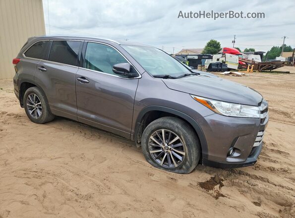 5TDJZRFH1JS532139 2018 TOYOTA HIGHLANDER Gray Przód prawy