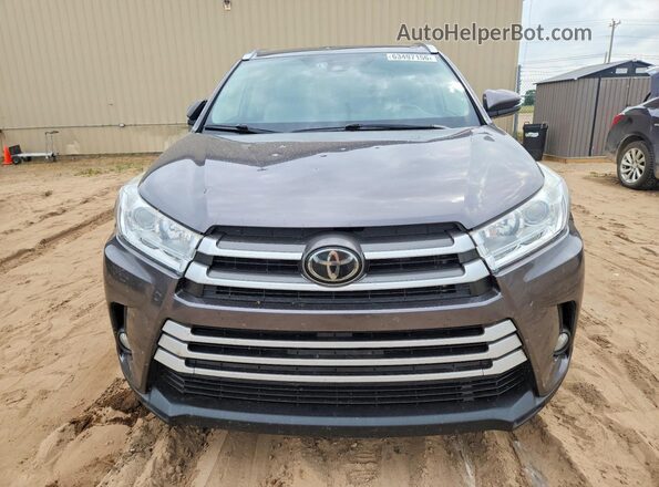 5TDJZRFH1JS532139 2018 TOYOTA HIGHLANDER Gray Widok z przodu