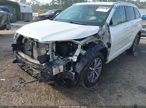 5TDJZRFH1JS820100 2018 TOYOTA HIGHLANDER White წინა ხედი