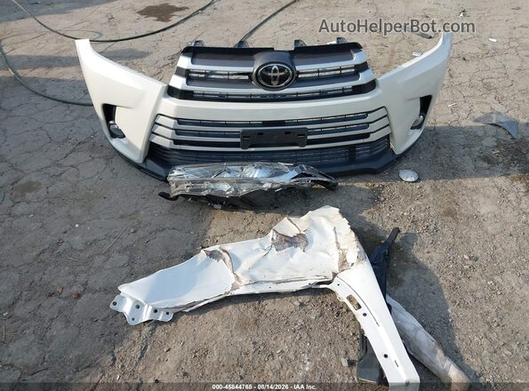 5TDJZRFH1JS820100 2018 TOYOTA HIGHLANDER White ხელსაწყოთა პანელის ხედი