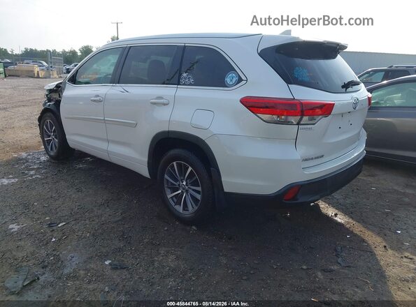 5TDJZRFH1JS820100 2018 TOYOTA HIGHLANDER White უკანა მარცხენა