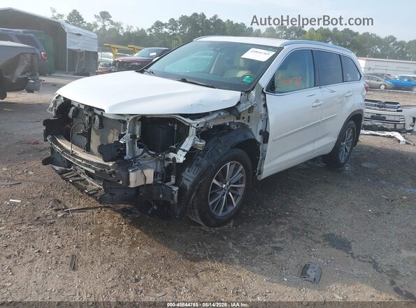 5TDJZRFH1JS820100 2018 TOYOTA HIGHLANDER White წინა მარცხენა ხედი სამი მეოთხედიდან