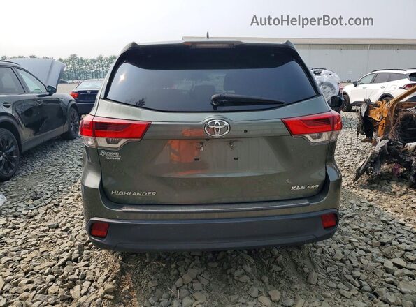 5TDJZRFH1JS910511 2018 TOYOTA HIGHLANDER Green უკანა ხედი