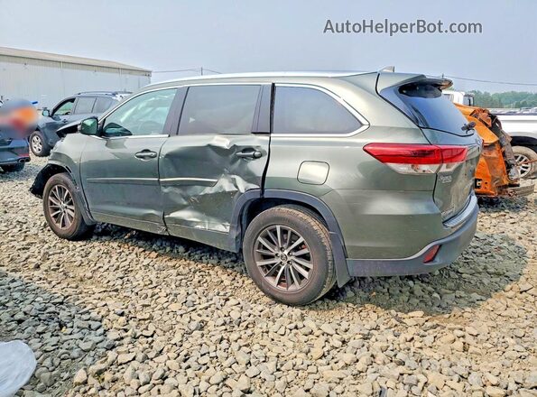 5TDJZRFH1JS910511 2018 TOYOTA HIGHLANDER Green უკანა მარცხენა