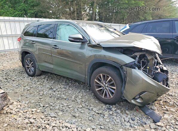 5TDJZRFH1JS910511 2018 TOYOTA HIGHLANDER Green წინა მარჯვენა