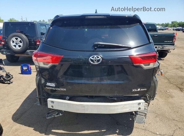 5TDJZRFH1KS620612 2019 TOYOTA HIGHLANDER Black Հետևի տեսք