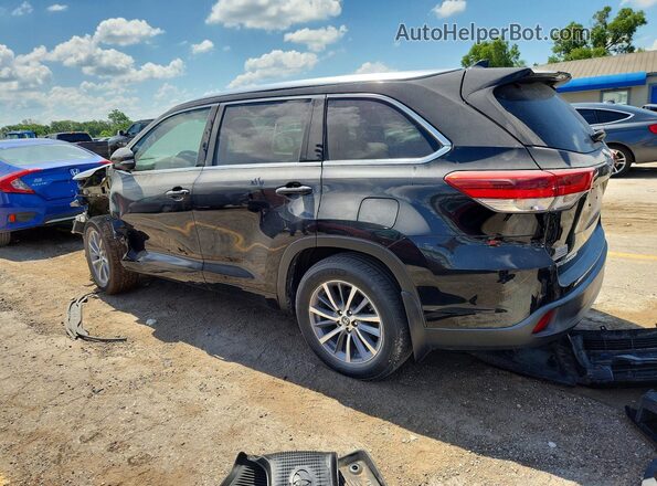 5TDJZRFH2HS383993 2017 TOYOTA HIGHLANDER Черный Задняя левая четверть