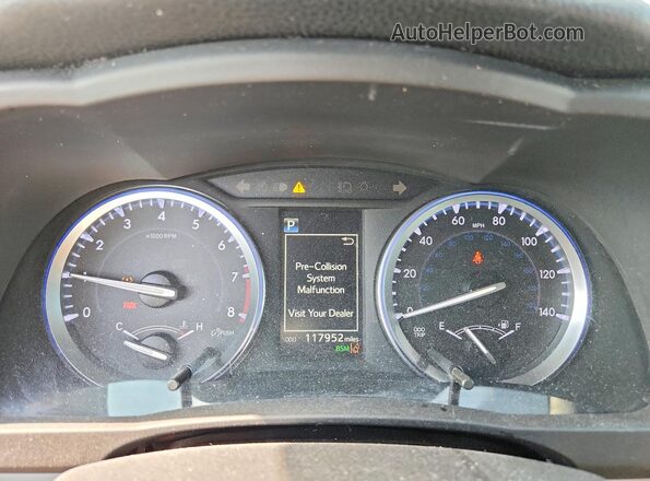 5TDJZRFH2HS383993 2017 TOYOTA HIGHLANDER Черный Вид щитка приборов
