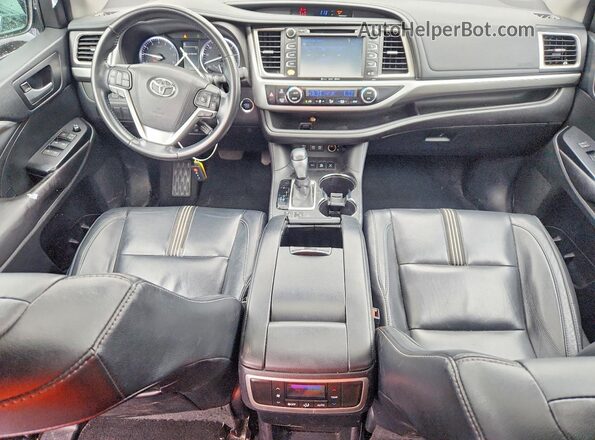 5TDJZRFH2HS394914 2017 TOYOTA HIGHLANDER Black Dashboard view