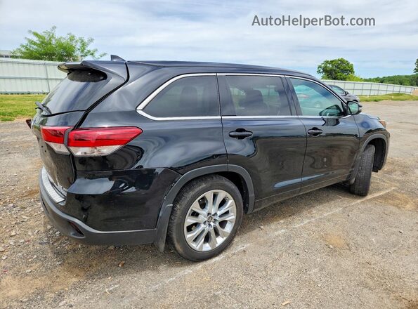 5TDJZRFH2HS394914 2017 TOYOTA HIGHLANDER Black Rear right