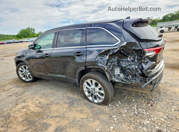 5TDJZRFH2HS394914 2017 TOYOTA HIGHLANDER Black Rear left