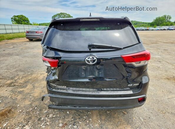 5TDJZRFH2HS394914 2017 TOYOTA HIGHLANDER Black Rear view