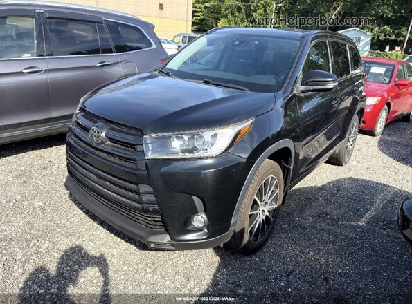 5TDJZRFH2JS542677 2018 TOYOTA HIGHLANDER Black Vista tres cuartos delantera izquierda