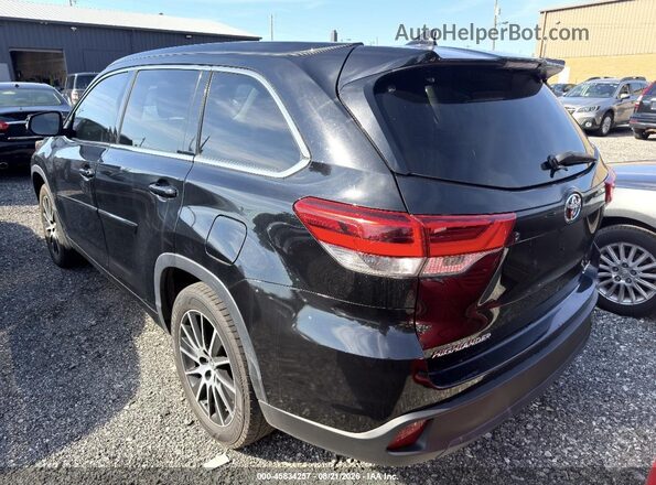 5TDJZRFH2JS542677 2018 TOYOTA HIGHLANDER Black Trasero izquierdo