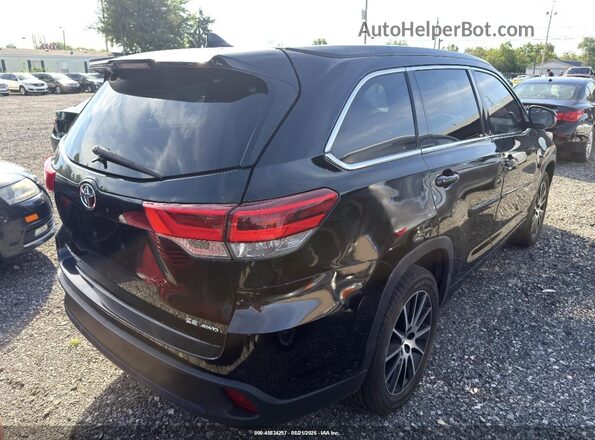 5TDJZRFH2JS542677 2018 TOYOTA HIGHLANDER Black Trasero derecho