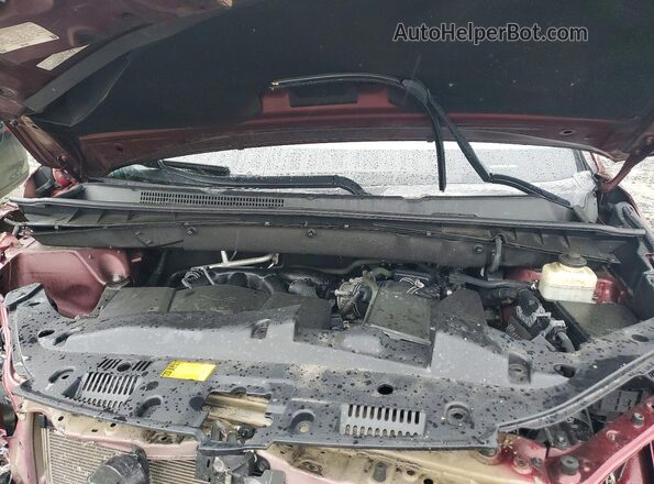 5TDJZRFH2JS840193 2018 TOYOTA HIGHLANDER Maroon Вид підкапотного простору