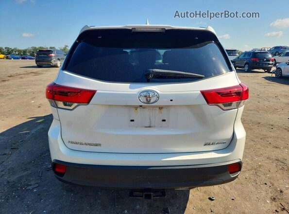 5TDJZRFH2KS595476 2019 TOYOTA HIGHLANDER White Вид ззаду
